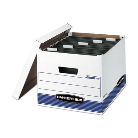 Fellowes Storage Case, 13in W, 16in D, 10.5in H, Lift-off Closure, White 00785